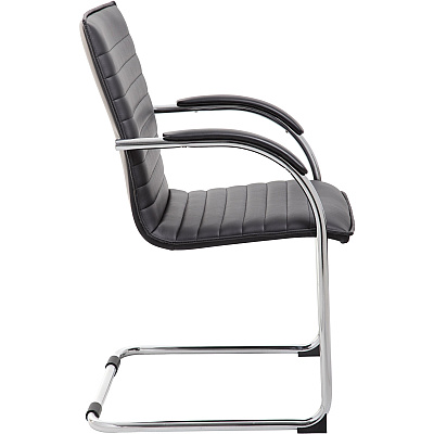 BOSS Chrome Frame Vinyl Side Chairs (B9536BK2)