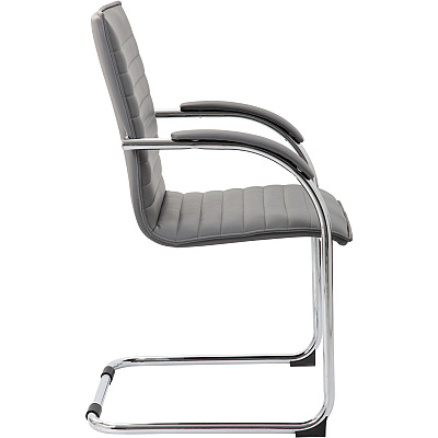 BOSS Chrome Frame Vinyl Side Chairs (B9536GY2)