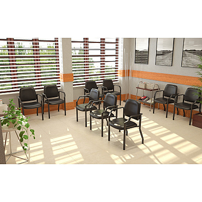 BOSS Antimicrobial Guest Chair, 300 lb. Weight Capacity (B9591AMBK)