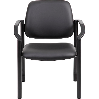 BOSS Antimicrobial Guest Chair, 300 lb. Weight Capacity (B9591AMBK)