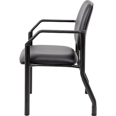 BOSS Antimicrobial Guest Chair, 300 lb. Weight Capacity (B9591AMBK)