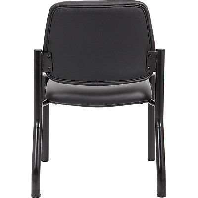 BOSS Antimicrobial Armless Guest Chair, 300 lb. Weight Capacity (B9595AMBK)