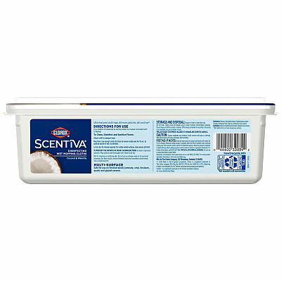 Clorox Scentiva Disinfecting Wet Mopping Cloth Refills - Coconut & Water Lily (CLO32034CT)
