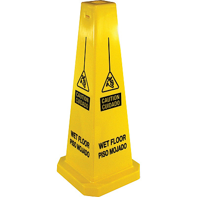 Genuine Joe Bright 4-sided Caution Safety Cone (GJO58880CT)