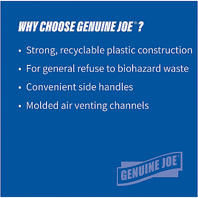 Genuine Joe Heavy-Duty Trash Container (GJO60464CT)