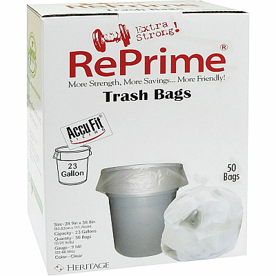 Heritage Accufit RePrime Trash Bags (HERH5645TCRC1CT)