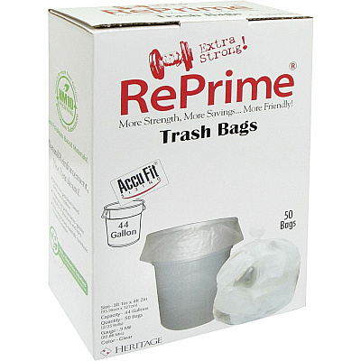 Heritage RePrime AccuFit 44-gal Can Liners (HERH7450TCRC1CT)