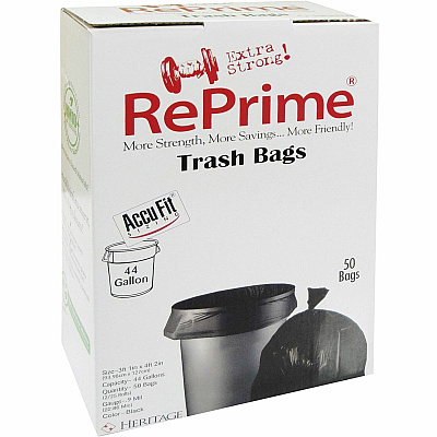Heritage RePrime AccuFit 44-gal Can Liners (HERH7450TKRC1CT)
