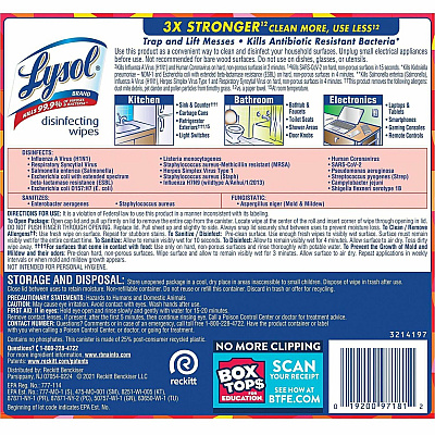 LYSOL Brand New Day Disinfecting Wipes (RAC97181)