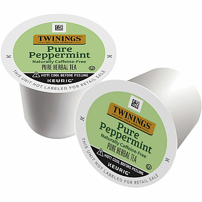 TWININGS Pure Peppermint Herbal Tea K-Cup (TWG08760)