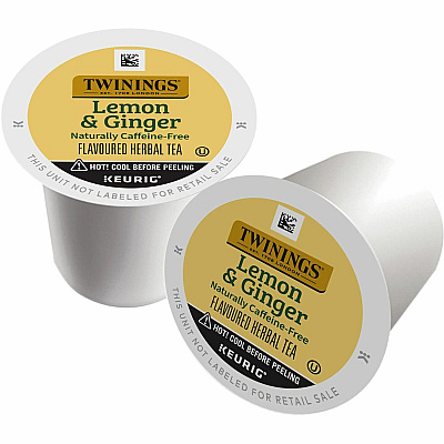 TWININGS Lemon & Ginger Herbal Tea K-Cup (TWG11019)