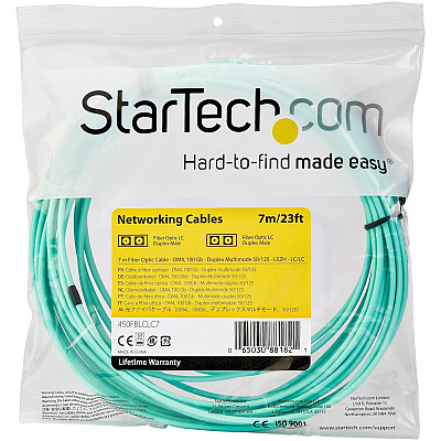 StarTech 7m (22ft) Lc/upc To Lc/upc Om4 Multimode (450FBLCLC7)