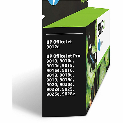 HP 962XL (HEW3JA00AN) Original High Yield Inkjet Ink Cartridge - Cyan - 1 Each