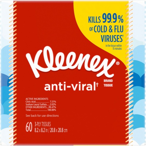 Kleenex Anti-Viral Facial Tissues (49978CT)