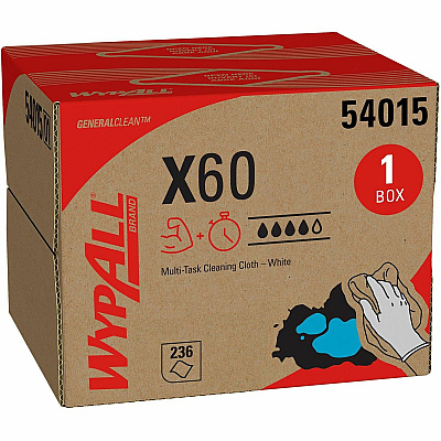 Wypall GeneralClean X60 Multi-Task Cleaning Cloths - Brag Box (KCC54015)