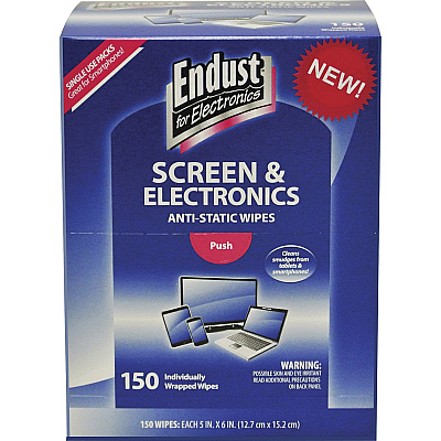 Endust Screen/Electronics Clean Wipes (NRZ14316)