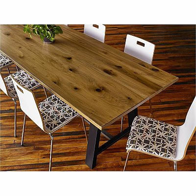 KFI 30" Square Vintage Wood Bistro Table (30S917BK38LN)