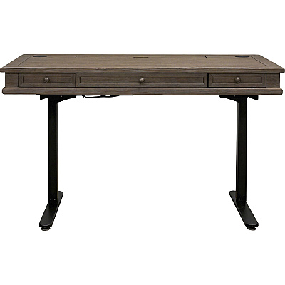 Martin Carson Sit/Stand Desk Top, 3 Utility Drawers, Power Center Sold with 384B (IMCA384T)