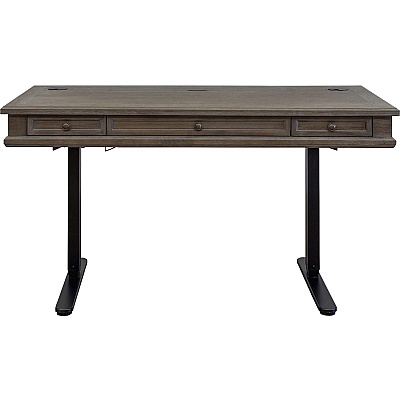 Martin Carson Sit/Stand Desk Top, 3 Utility Drawers, Power Center Sold with 384B (IMCA384T)
