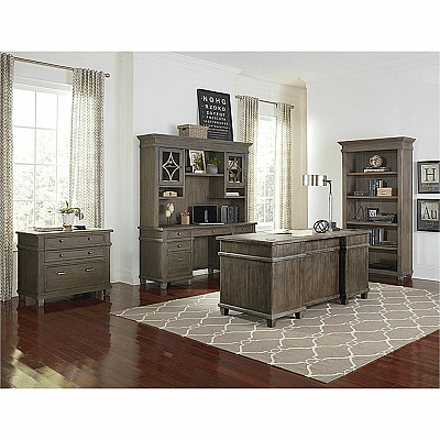 Martin Carson Double Pedestal Desk - 7-Drawer (IMCA680)