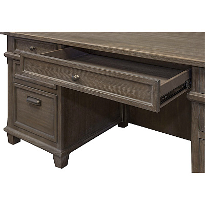 Martin Carson Double Pedestal Desk - 7-Drawer (IMCA680)