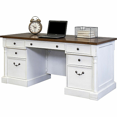 Martin Double Pedestal Executive Desk 7-Drawer (IMDU680)
