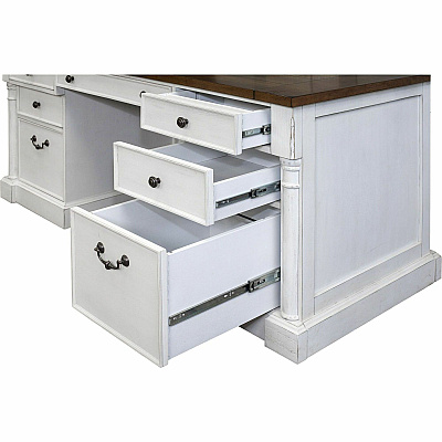 Martin Double Pedestal Executive Desk 7-Drawer (IMDU680)
