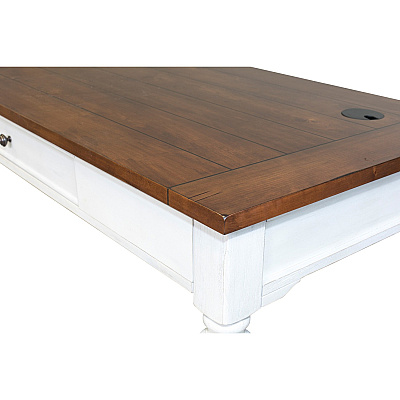 Martin Writing Desk, Drop Front Pencil Drawer, 2 Grommets (IMDU686)