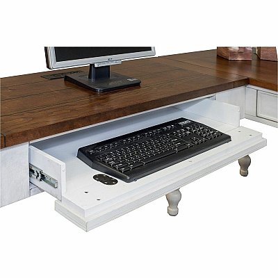 Martin Writing Desk, Drop Front Pencil Drawer, 2 Grommets (IMDU686)