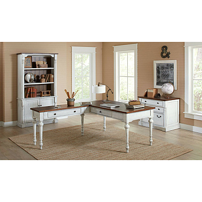 Martin Writing Desk, Drop Front Pencil Drawer, 2 Grommets (IMDU686)