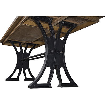 Martin Toulouse Writing Desk with Heavy Cast Legs (IMTE384TBLBR)