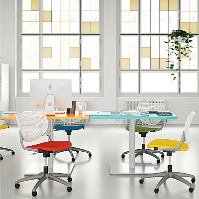 KFI Kool Task Chair With Perforated Back (TK2300B8S12)