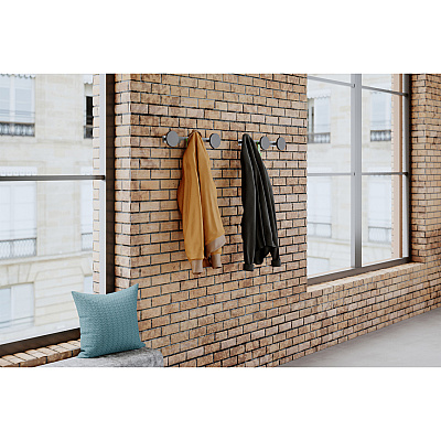 Alba Triple Metal Wall Coat Peg (PMS3)