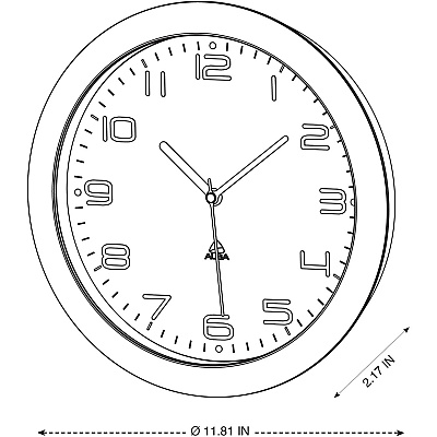 Alba Wall Clock (HORNEWM)