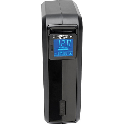 Tripp Lite SmartPro LCD 120V 1000VA 500W Line-Interactive UPS, AVR, Tower, USB, TEL/DSL/Coax Protection, 8 Outlets (SMART1000LCD)