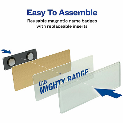 The Mighty Badge Mighty Badge Professional Reusable Name Badge System (AVE71204)