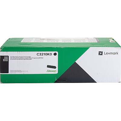 Lexmark Original Laser Toner Cartridge - Black - 1 Each (LEXC3210K0)