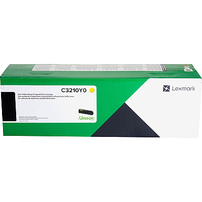 Lexmark Original Laser Toner Cartridge - Yellow - 1 Each (LEXC3210Y0)