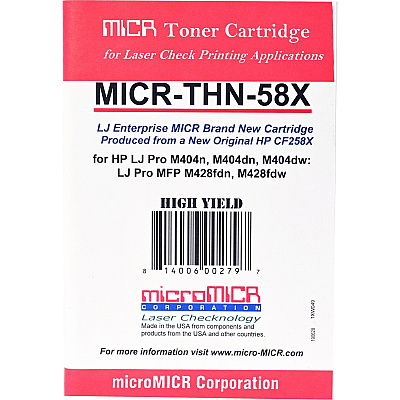 microMICR MICR Toner Cartridge - Alternative for HP 58X (MICRTHN58X)