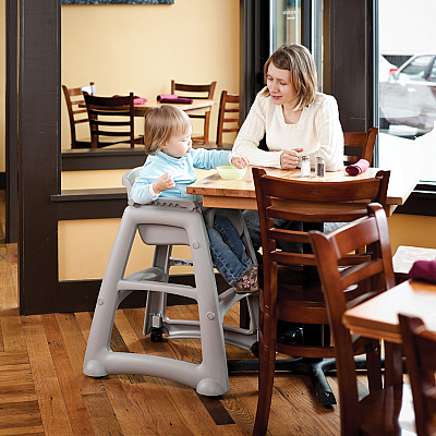 Rubbermaid Commercial Sturdy Chair Youth High Chair (RCP780608PLAT)