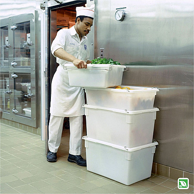 Rubbermaid Commercial 21.5-Gallon Food/Tote Box (RCP3301CLE)