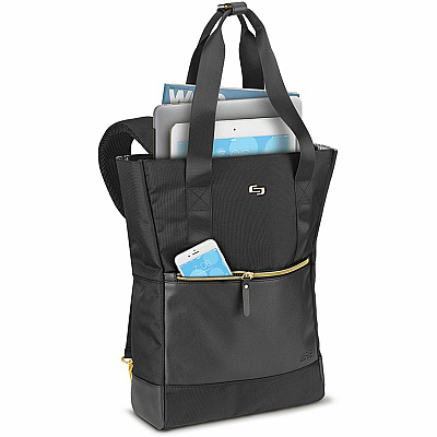 Solo PARKER Carrying Case (Tote) for 15.6" Notebook - Classic Black, Gold (USLEXE8014)
