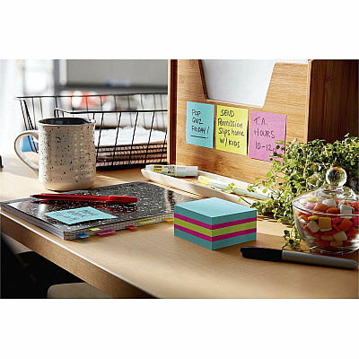 Post-it Super Sticky Notes Cube (MMM2027SSAFG3PK)