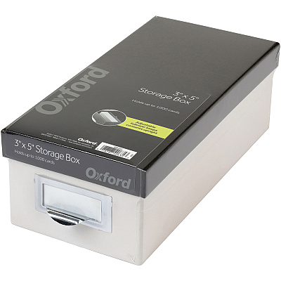 Oxford 3x5 Index Card Storage Box (OXF406350)