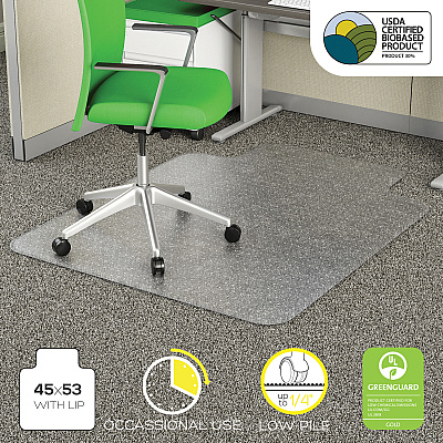deflecto EconoMat Chair Mat (DEFCM1123PB)