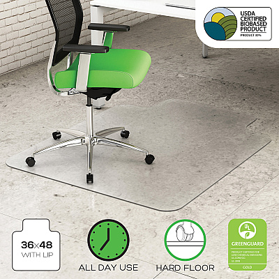 deflecto Earth Source Hard Floor Chair Mat (DEFCM2E112PB)