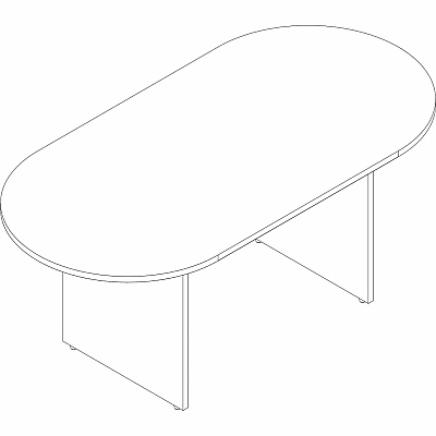 Lorell Essentials Oval Conference Table (LLR18230)