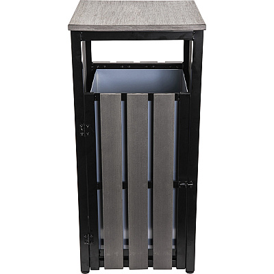 Lorell Faux Wood Outdoor Waste Bin (LLR42693)