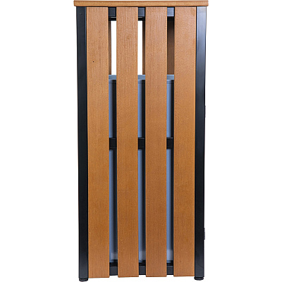 Lorell Faux Wood Outdoor Waste Bin (LLR42692)