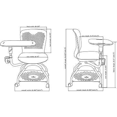 Lorell Student Training Chair (LLR69585)